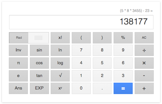 calculette google