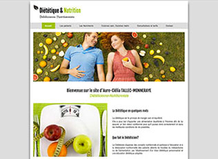 Créer un site internet - Dieteticienne nutritionniste